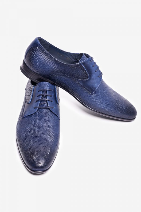 Manzetti kék bőr cipő 3118-30