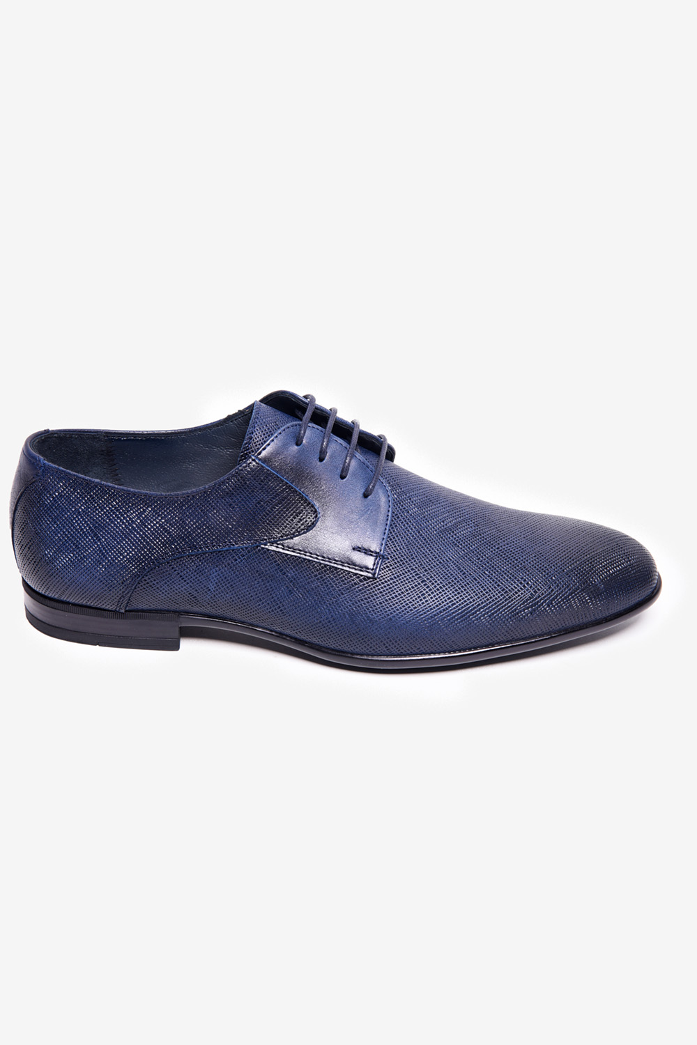 Manzetti kék bőr cipő részletek 3118-30