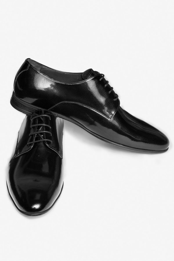 Manzetti fekete lakkcipő 3150-10